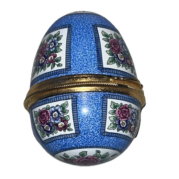 Staffordshire Enamels Other - Staffordshire Enamel Egg Shaped Box